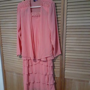 cocktail dress in coral color from macy's